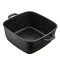 FLORINA Garnek aluminiowy Chef kwadratowy 24 x 24 x 10,9 cm 4,6 l