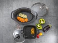 FLORINA Garnek aluminiowy Chef kwadratowy 24 x 24 x 10,9 cm 4,6 l