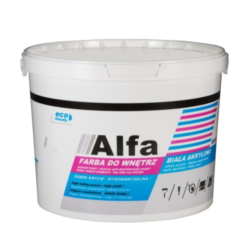 PRIMACOL Farba akrylowa ALFA 9L biała