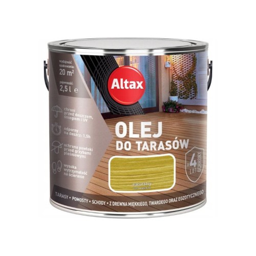 ALTAX Olej do tarasów 2,5L naturalny