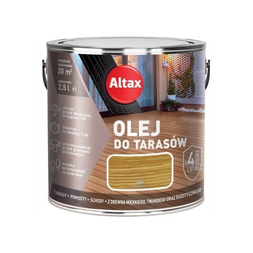 ALTAX Olej do tarasów 2,5L dąb