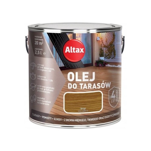 ALTAX Olej do tarasów 2,5L brąz