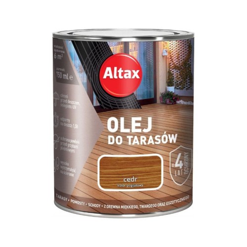 ALTAX Olej do tarasów 0,75L cedr