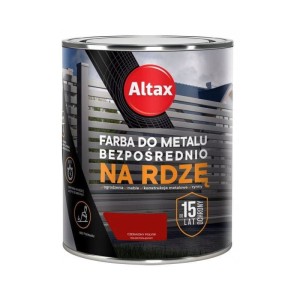 ALTAX Farba do metalu na rdzę 0,75L czerwony połysk