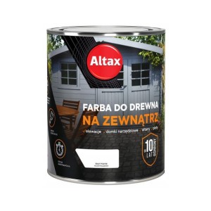 ALTAX Farba do drewna na zewnątrz 0,75L biały połysk