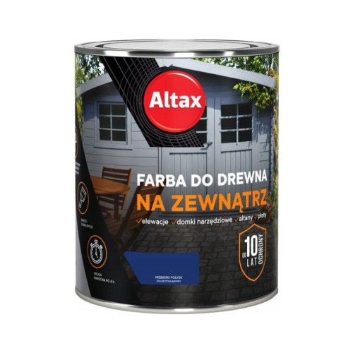 ALTAX Farba do drewna na zewnątrz 0,75L niebieski połysk