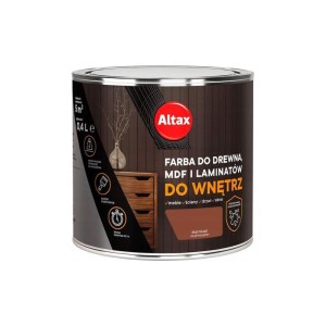 ALTAX Farba do drewna, MDF i laminatów 0,4L brąz półmat