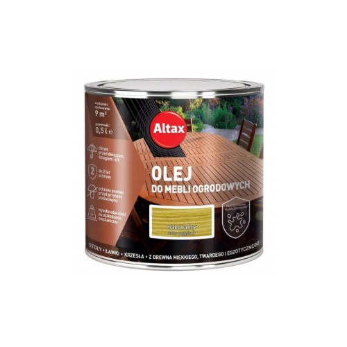 ALTAX Olej do mebli ogrodowych 0,5L naturalny