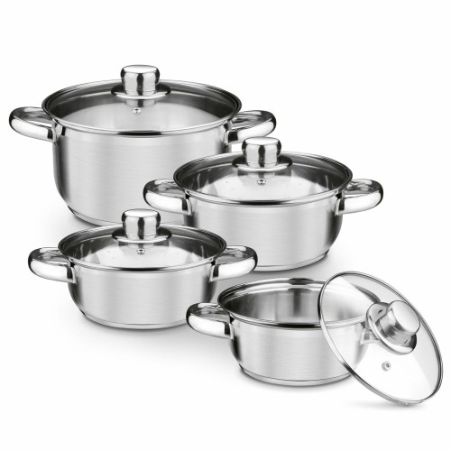 TADAR Zestaw garnków nierdzewnych Selva 8 elementów