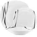 TADAR SAXO Zestaw kwadratowych talerzy porcelanowych 18 elementów