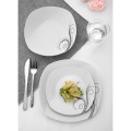 TADAR Zestaw kwadratowych talerzy porcelanowych DOLCE VITA 18 elementów