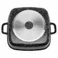 Konighoffer Garnek ceramiczny Kingstone 24 cm 4,9 l kwadratowy z aromatyzerem
