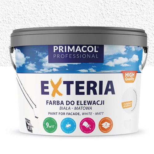 PRIMACOL Elewacyjna farba strukturalna EXTERIA biała 9L