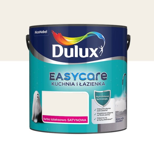Dulux Easycare Kuchnia &amp; Łazienka Perłowy Biały satyna 2,5L