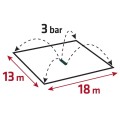 VERTO Zraszacz oscylacyjny 16 dysz powierzchnia zraszania 13x18m