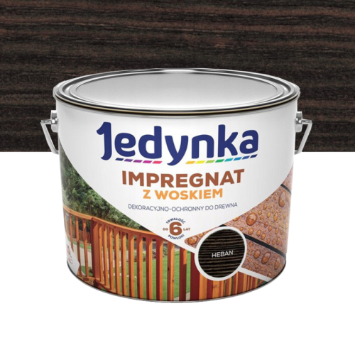 Jedynka Impregnat do Drewna z Woskiem Heban 10L