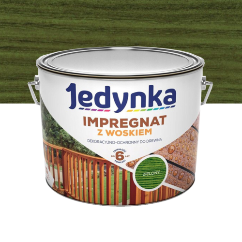 Jedynka Impregnat do Drewna z Woskiem Zielony 10L