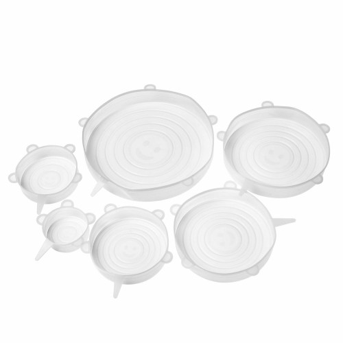 TADAR Zestaw pokrywek silikonowych Silico białe