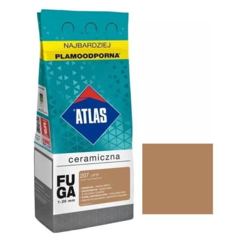 ATLAS Fuga ceramiczna 207 latte 2kg