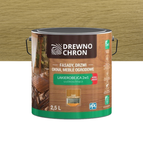 DREWNOCHRON LAKIEROBEJCA 2w1 dąb naturalny 2,5L PPG