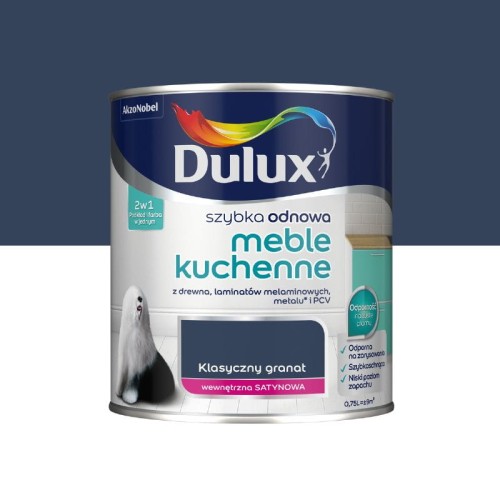 Farba DULUX szybka odnowa Meble Kuchenne Klasyczny Granat 0,75l