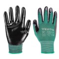 VERTO rękawice ogrodowe pokryte nitrylem rozmiar 8"