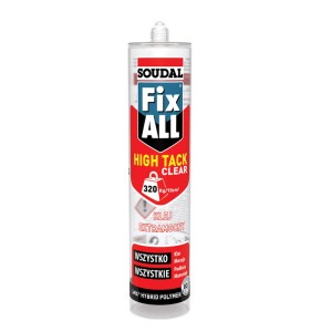 SOUDAL Klej uszczelniacz FIX ALL High Tack 290 ml clear