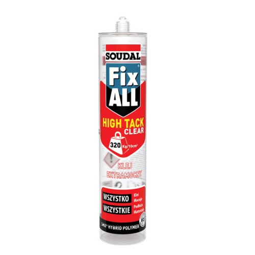 SOUDAL Klej uszczelniacz FIX ALL High Tack 290 ml clear