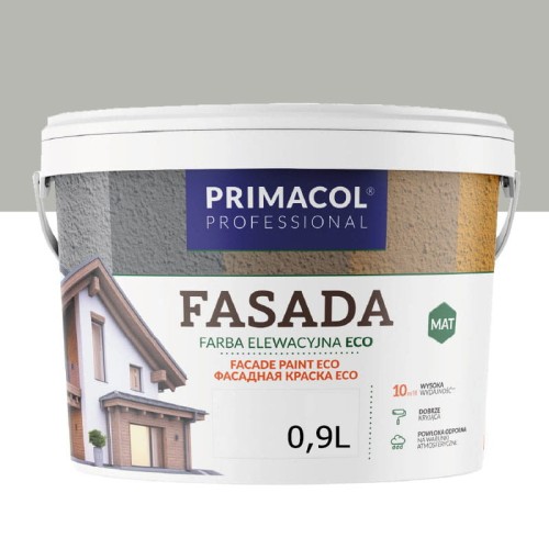 PRIMACOL Fasada Eco Farba Elewacyjna Szary 0,9L