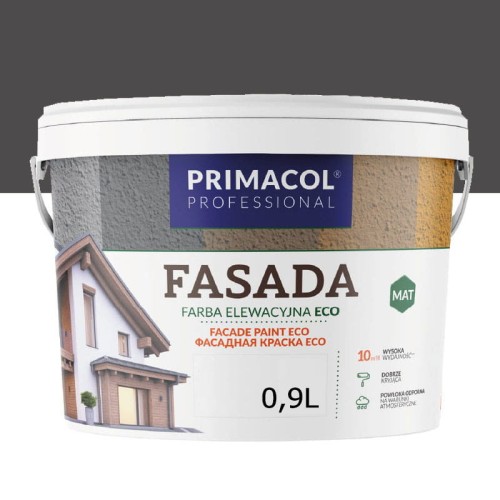 PRIMACOL Fasada Eco Farba Elewacyjna Grafitowy 0,9L