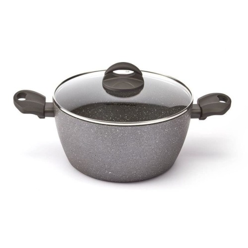 FLORINA Garnek aluminiowy Lava Stone 18 cm / 1,6L szary