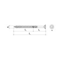 WKRĘT-MET Wkręty ciesielskie do drewna 4,5x70mm 250 szt.