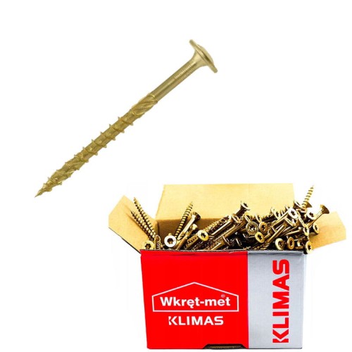 WKRĘT-MET Wkręty konstrukcyjne WKCP06060 z łbem podkładkowym i gniazdem TX 100 szt.