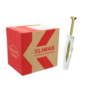 WKRĘT-MET Kołek szybkiego montażu uniwersalny 6x35 mm z wkrętem z łbem stożkowym 100 szt.