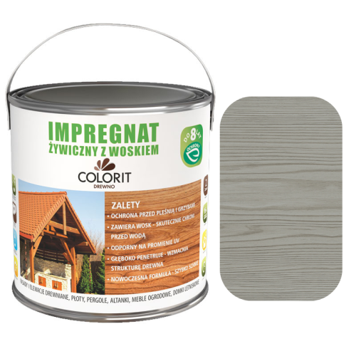 COLORIT Impregnat żywiczny z woskiem SZARY 2,5L