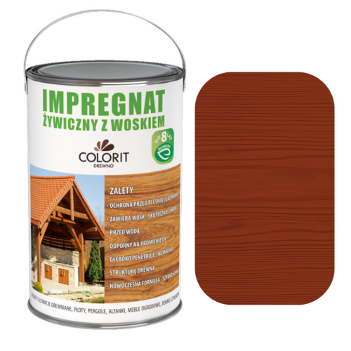 COLORIT Impregnat żywiczny z woskiem MAHOŃ 5L