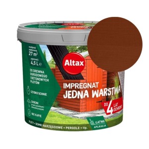 ALTAX Impregnat Jedna Warstwa 4,5L tik do drewna i betonu