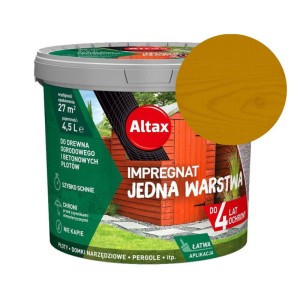 ALTAX Impregnat Jedna Warstwa 4,5L pinia do drewna i betonu