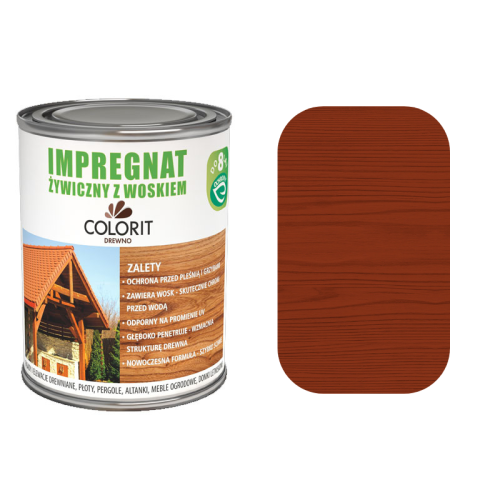 COLORIT Impregnat żywiczny z woskiem MAHOŃ 750ML