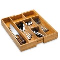 TADAR Wkład do szuflady na sztućce bambus regulacja 30,5-44,8 cm