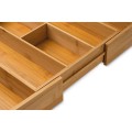 TADAR Wkład do szuflady na sztućce bambus regulacja 30,5-44,8 cm