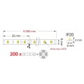 DESIGN LIGHT Taśma LED COMFORT 120LED/m biała neutralna 14W/m