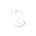 DESIGN LIGHT Sterownik RF LED MONO 4-strefowy, 2.4GHz - rysunek techniczny