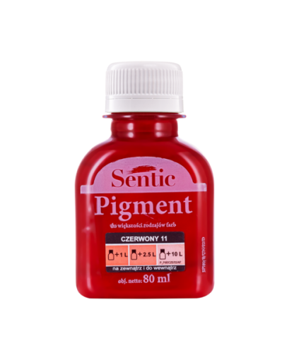SENTIC Pigment do farb 80 ml Czerwony D19
