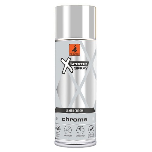 DRAGON Lakier chrom w aerozolu 400 ml Xtreme spray SREBRNY