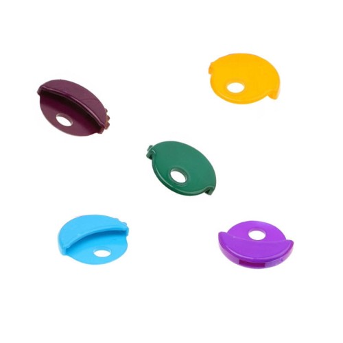 GERDA nakładka okrągła na ucho klucza 5 szt. PCV mix