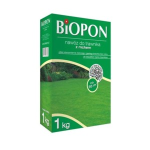 BIOPON Nawóz do trawnika z mchem 1kg granulat