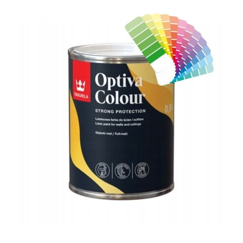 TIKKURILA Farba Optiva Colour Mat 0,9L baza AP