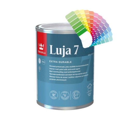 TIKKURILA Luja 7 farba do wnętrz ze środkiem biobójczym 0,9L baza C