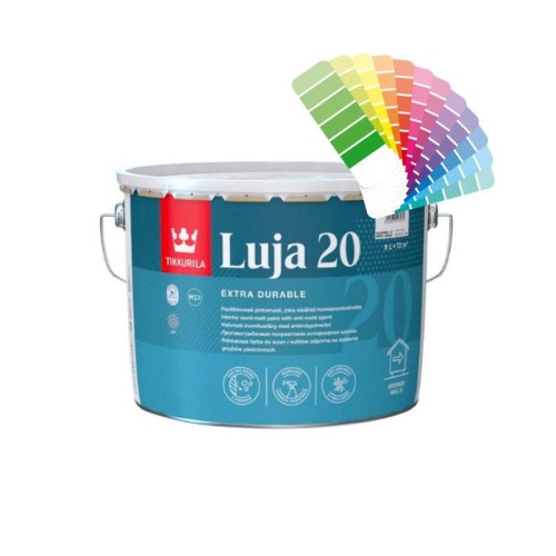 TIKKURILA Luja 20 farba do wnętrz ze środkiem biobójczym 9L baza C półmat